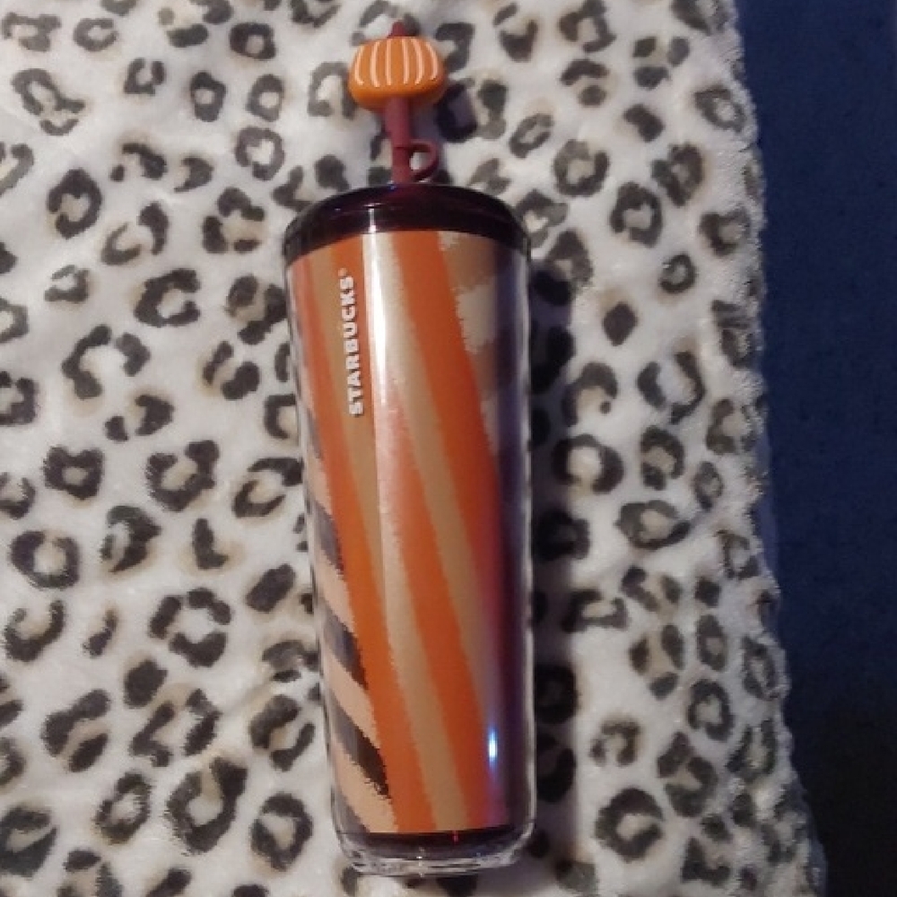 Starbucks Bold Orange and Black Tumbler